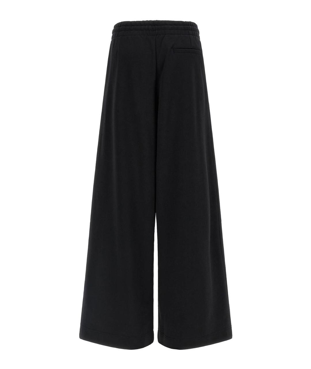 DRIES VAN NOTEN Черные хлопковые брюки широкие, фото 2