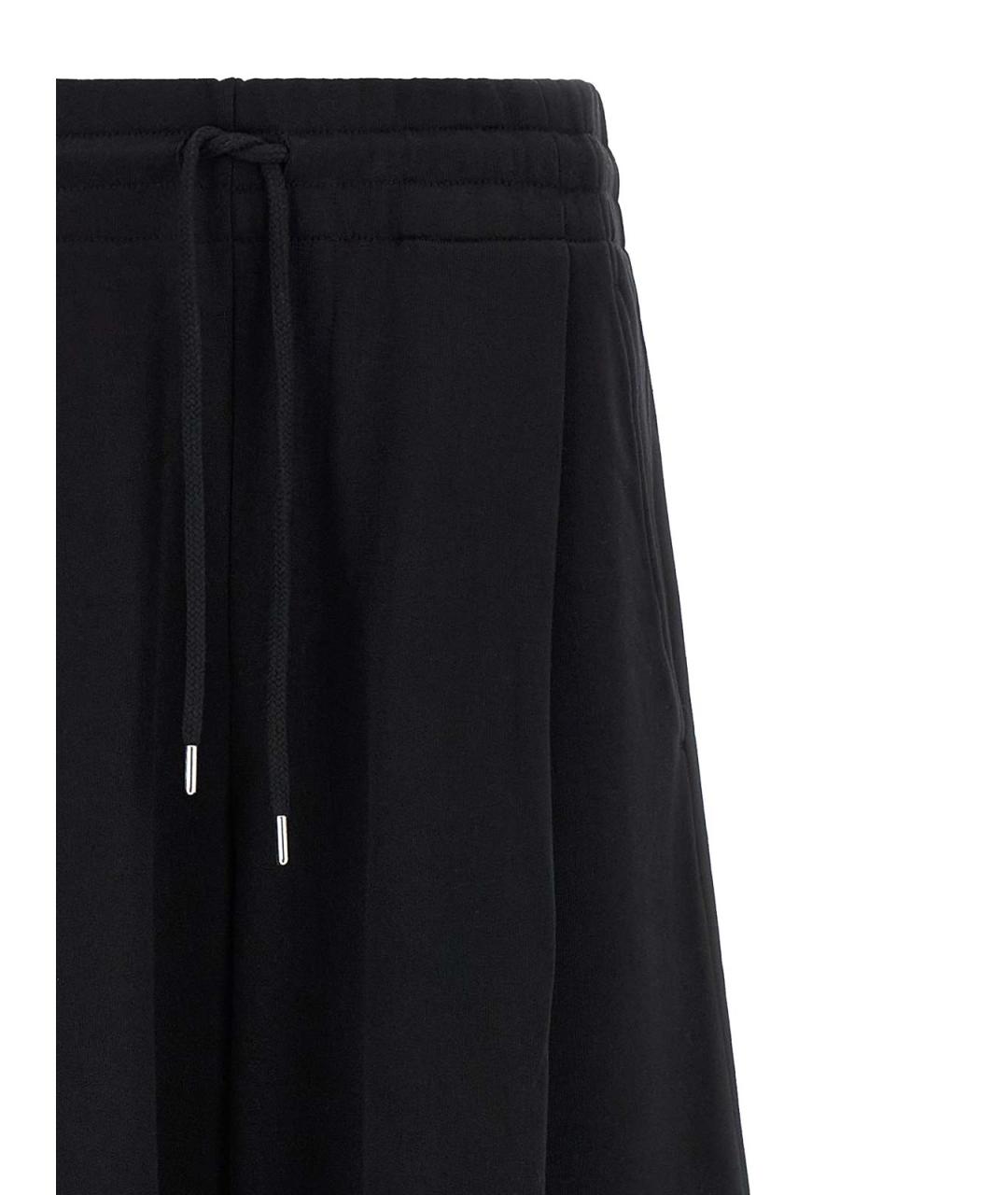 DRIES VAN NOTEN Черные хлопковые брюки широкие, фото 3