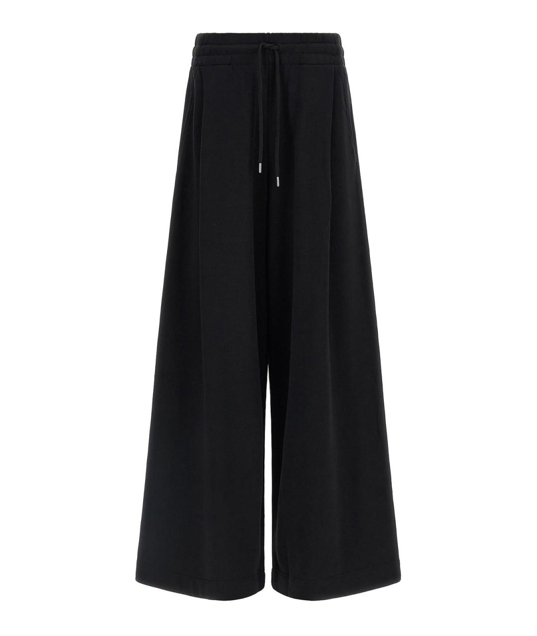 DRIES VAN NOTEN Черные хлопковые брюки широкие, фото 1