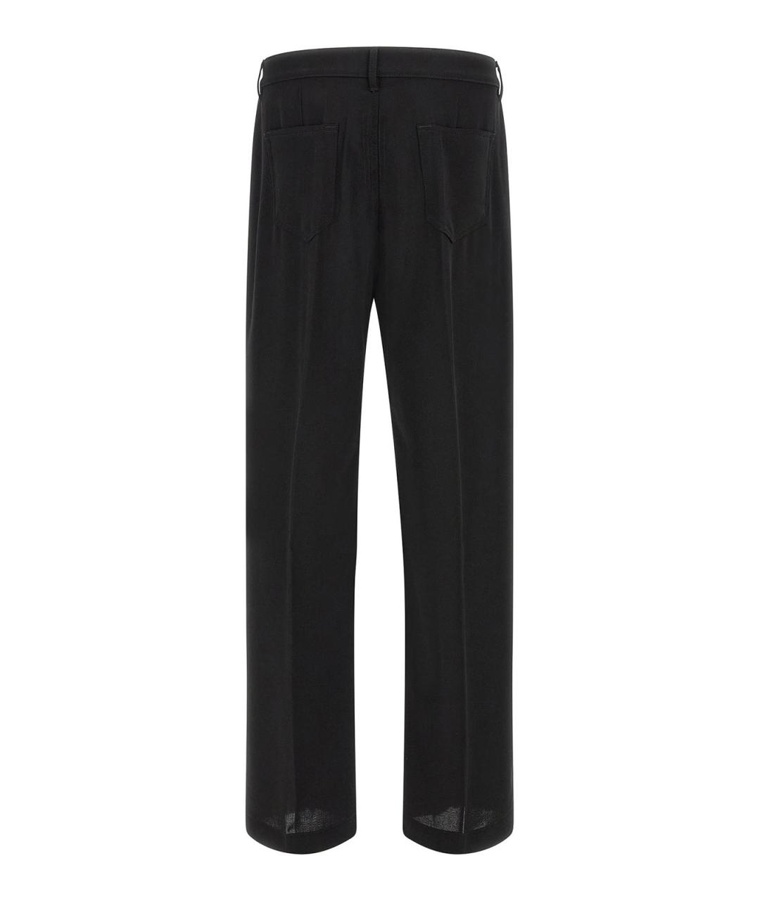 RICK OWENS Черные хлопковые прямые джинсы, фото 2