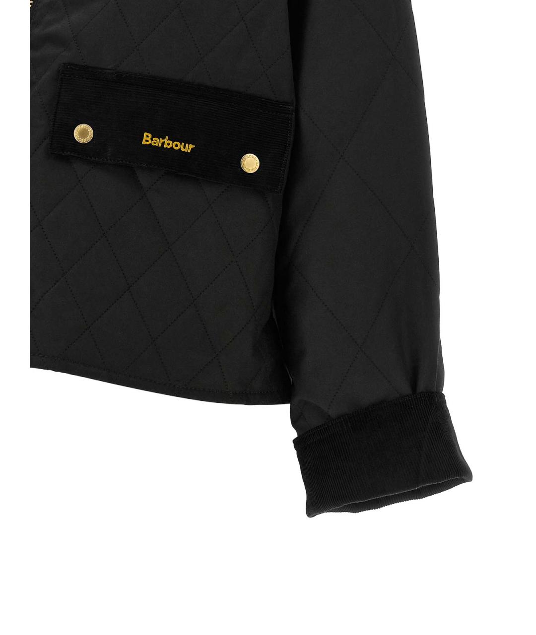 BARBOUR Черная хлопковая куртка, фото 4