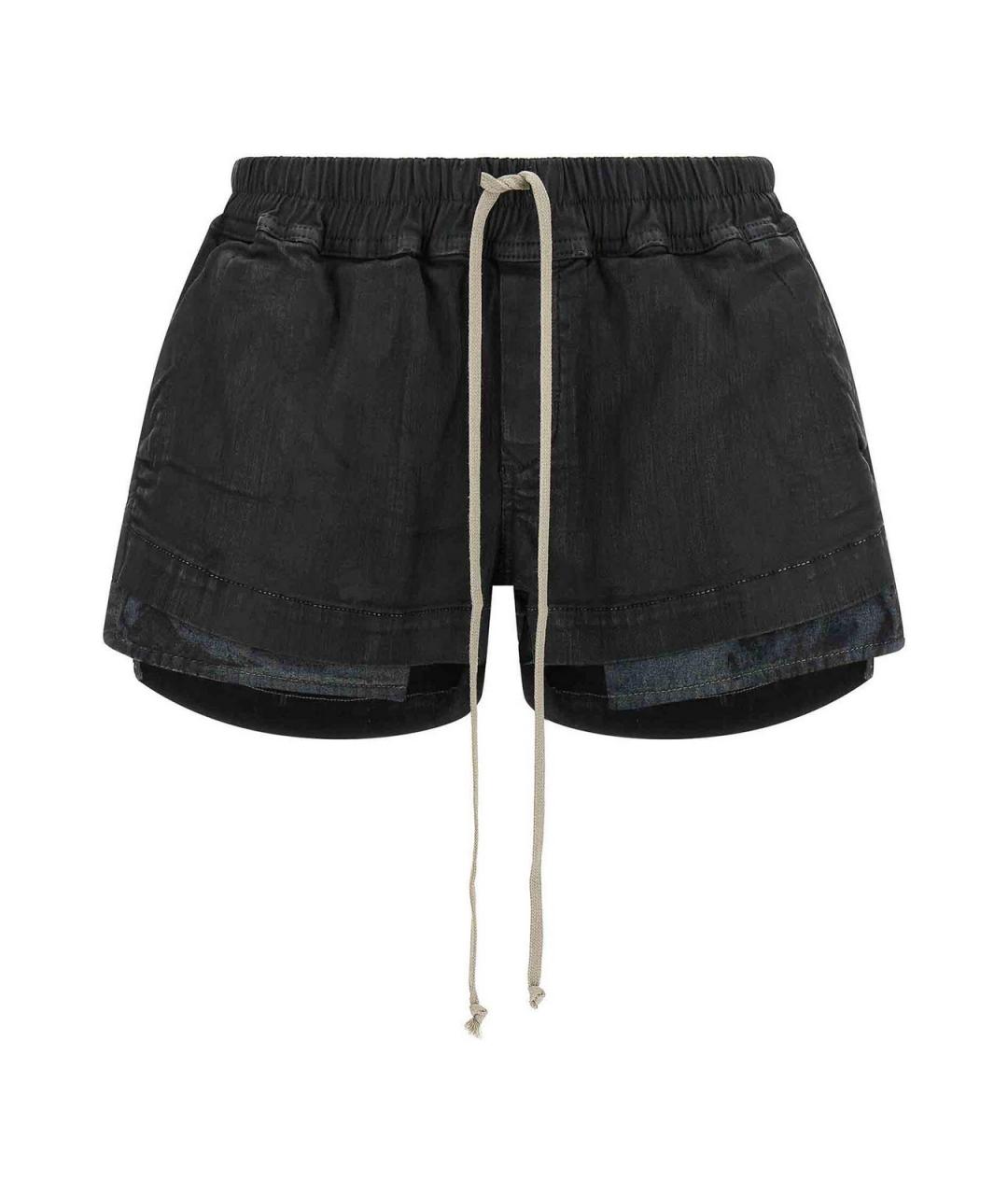RICK OWENS DRKSHDW Черные хлопковые шорты, фото 1