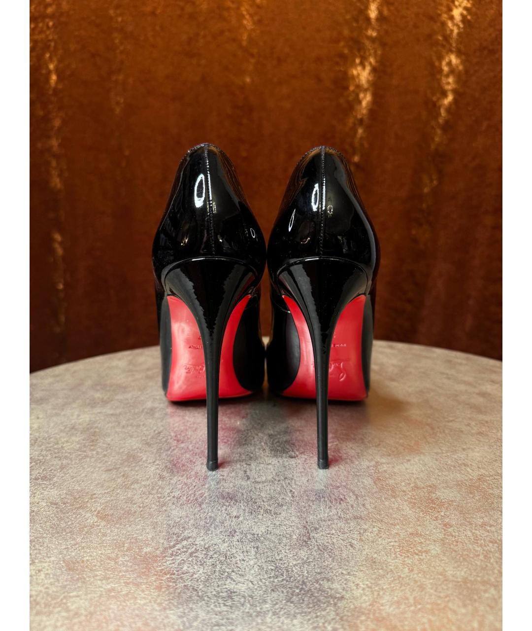 CHRISTIAN LOUBOUTIN Черные туфли из лакированной кожи, фото 3