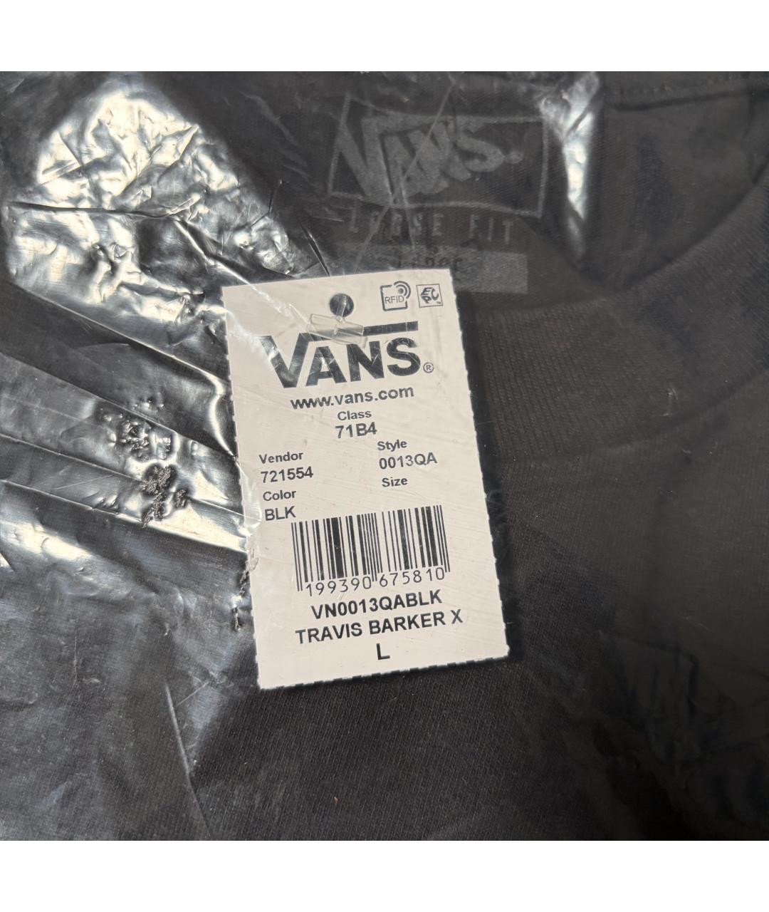 VANS Черная хлопковая футболка, фото 6