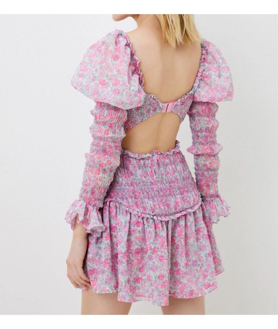 FOR LOVE AND LEMONS Розовое платье, фото 8