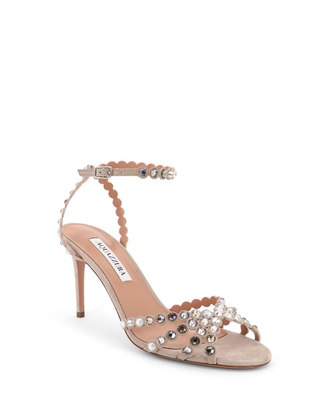 AQUAZZURA Мульти замшевые босоножки, фото 2
