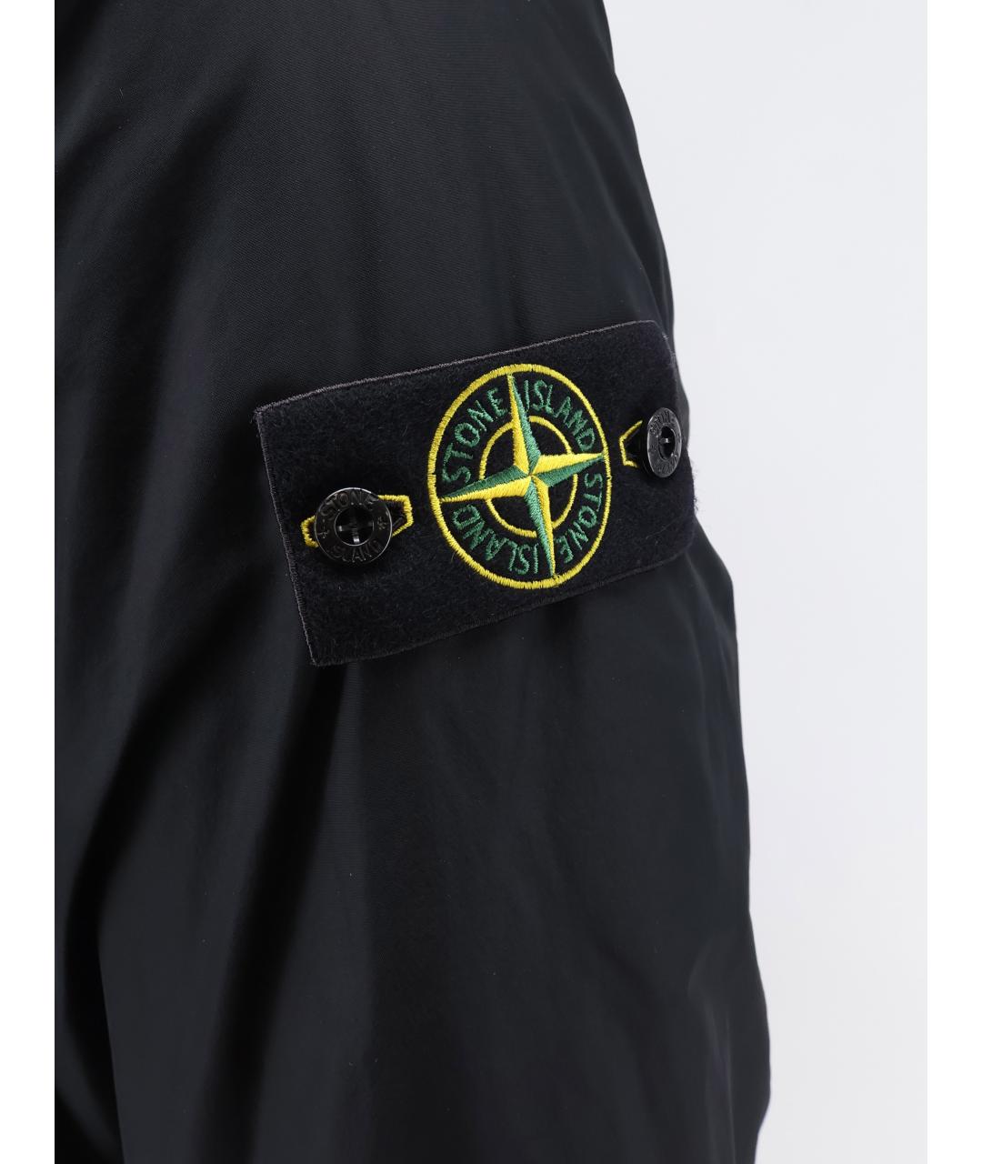 STONE ISLAND Черная полиамидовая куртка, фото 3