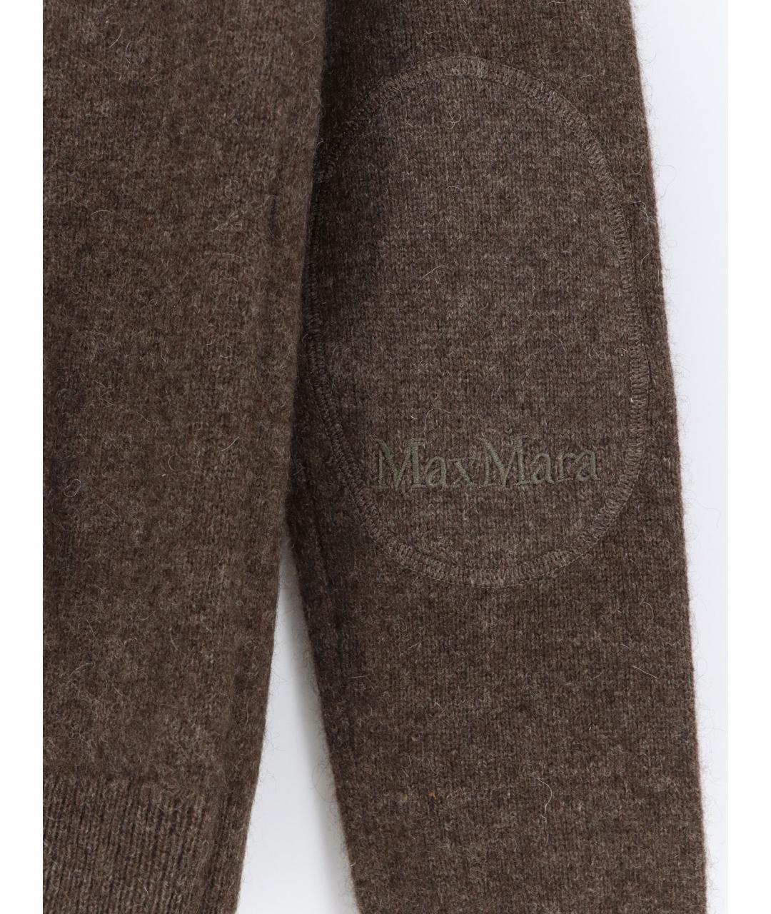 'S MAX MARA Коричневый шерстяной джемпер / свитер, фото 3
