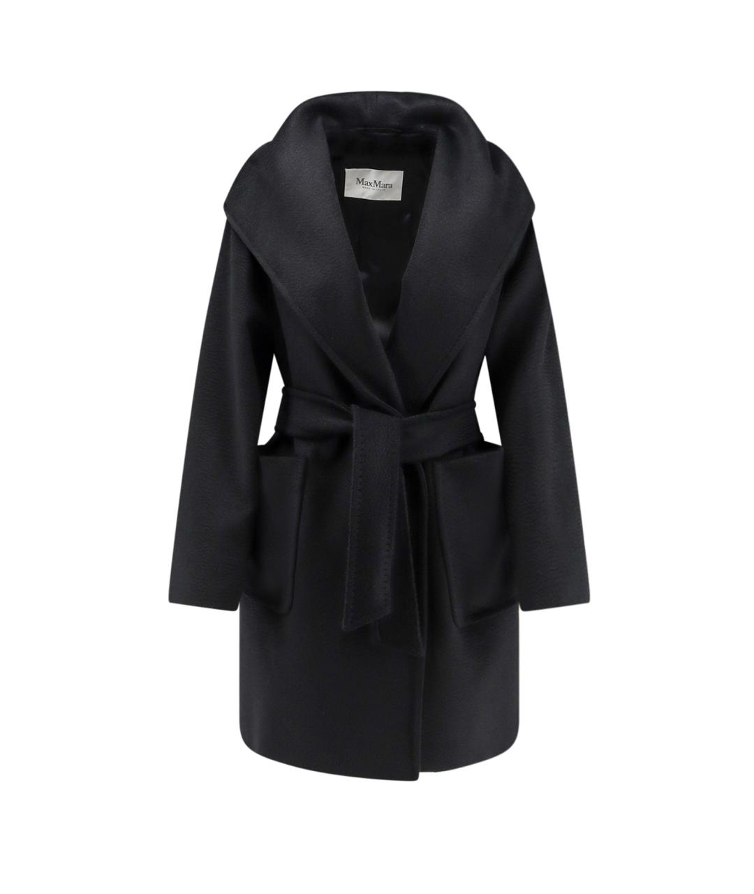 MAX MARA Черное шерстяное пальто, фото 1