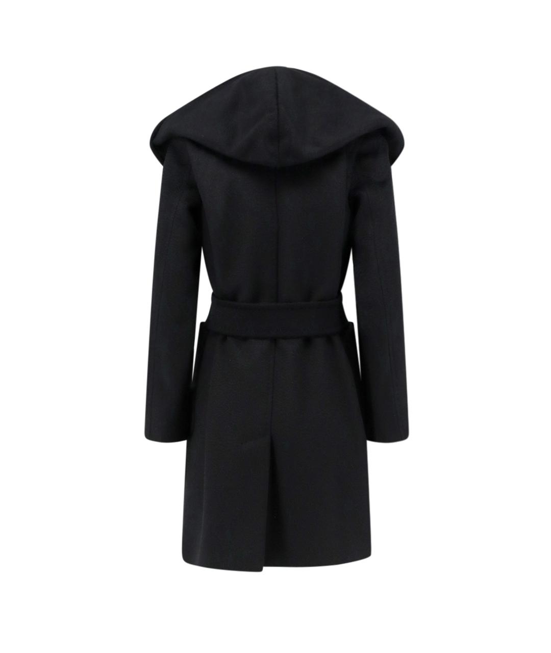 MAX MARA Черное шерстяное пальто, фото 2