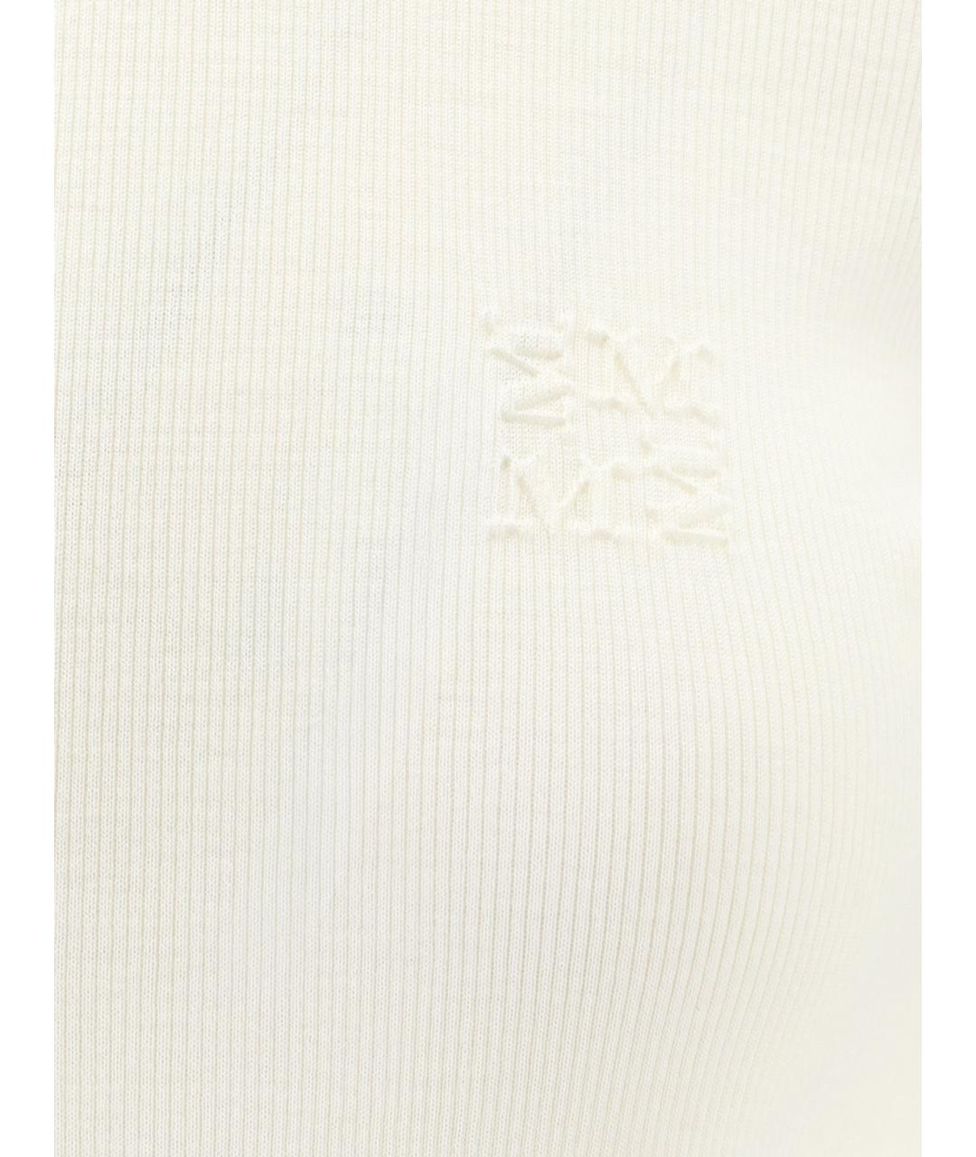 MAX MARA Белая шерстяная водолазка, фото 3