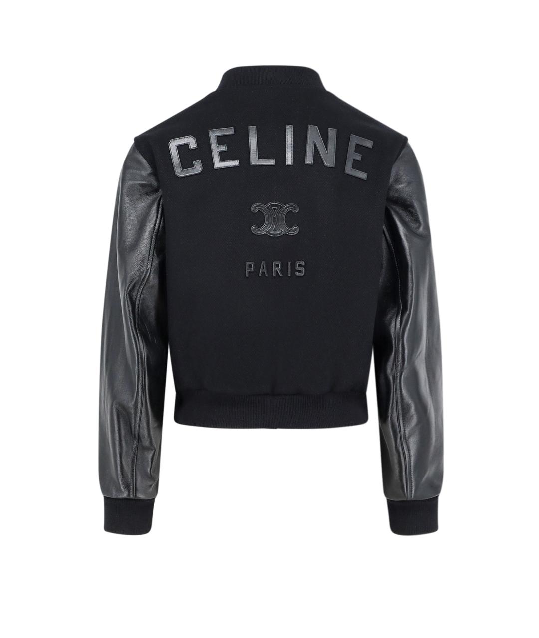 CELINE Черная шерстяная куртка, фото 2