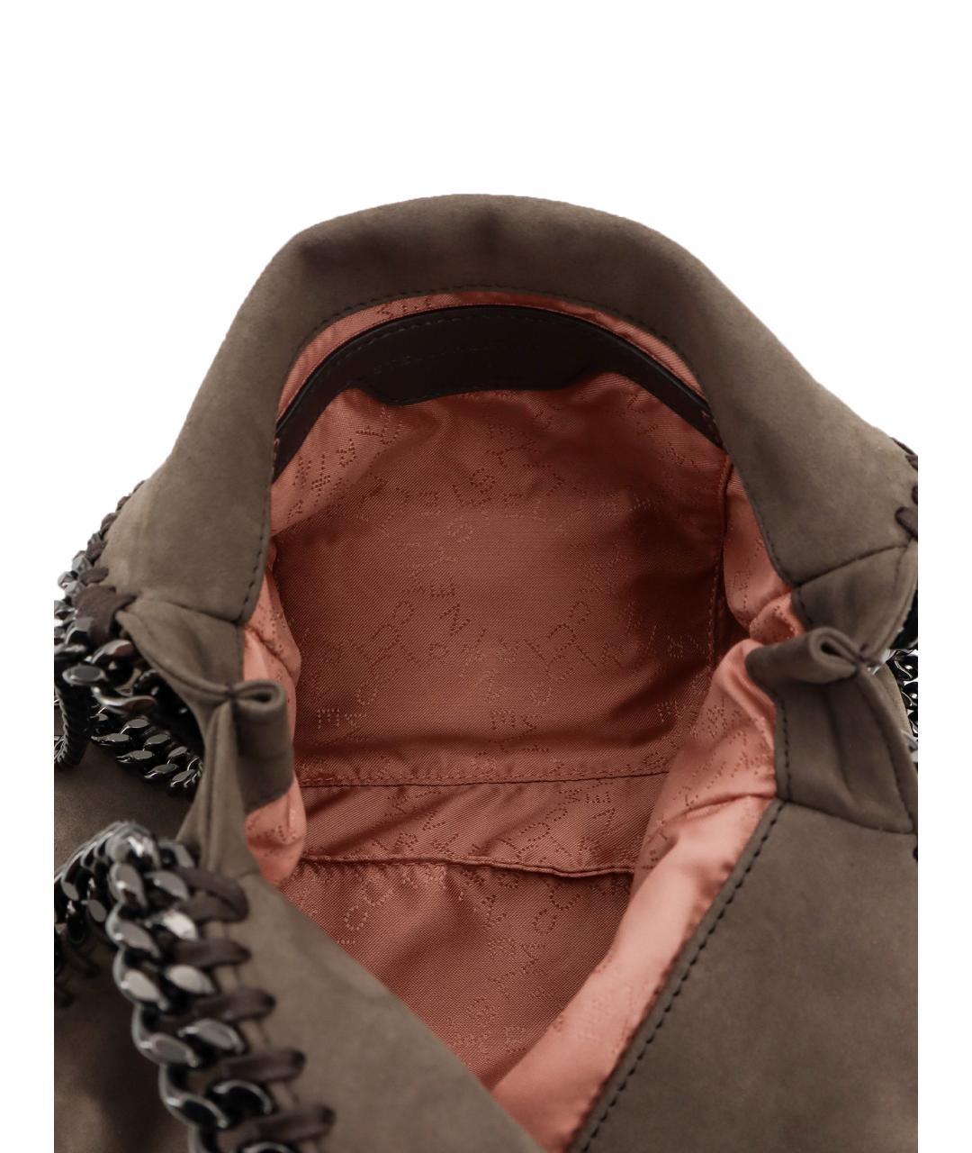 STELLA MCCARTNEY Коричневая сумка через плечо из искусственной кожи, фото 4
