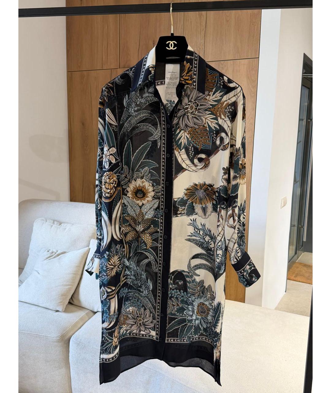 FERRAGAMO Мульти повседневное платье, фото 3