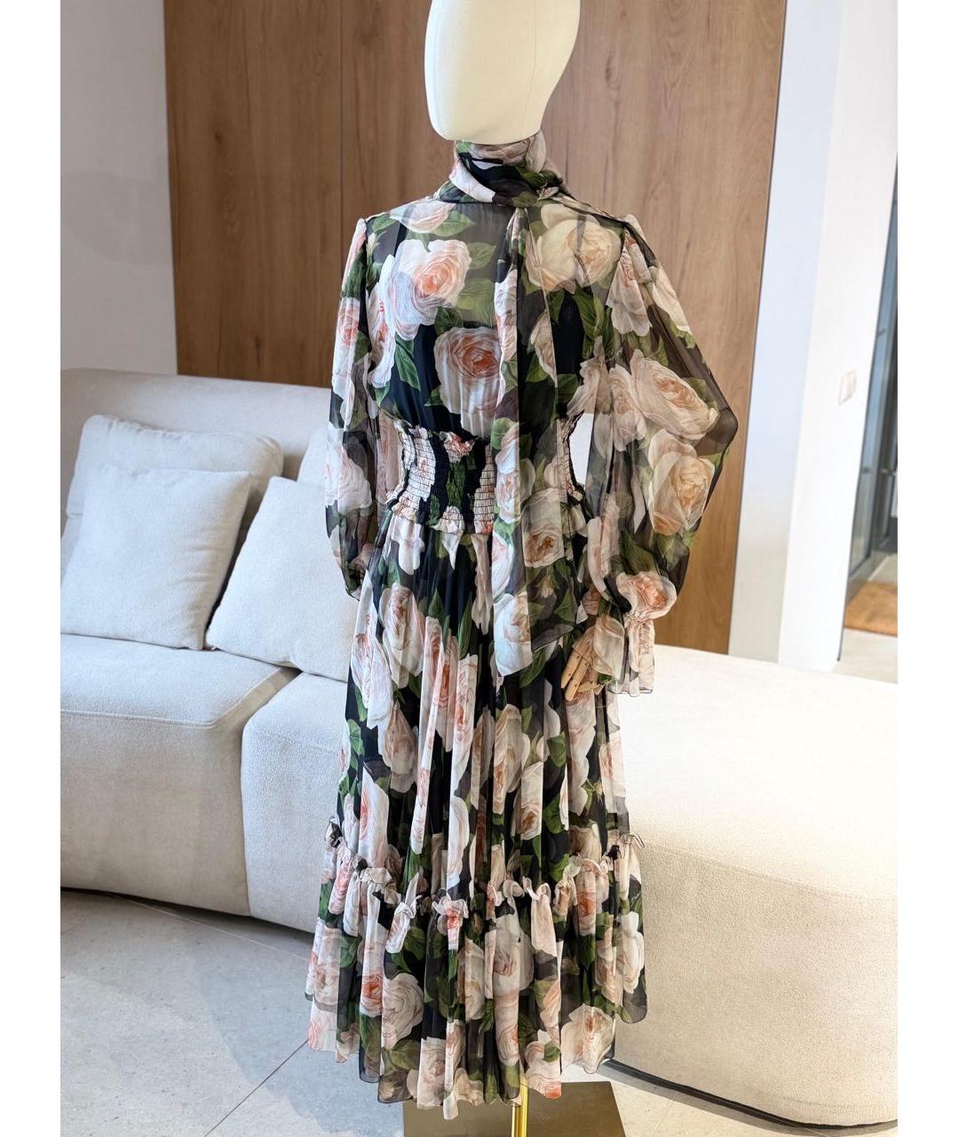 DOLCE&GABBANA Мульти повседневное платье, фото 5