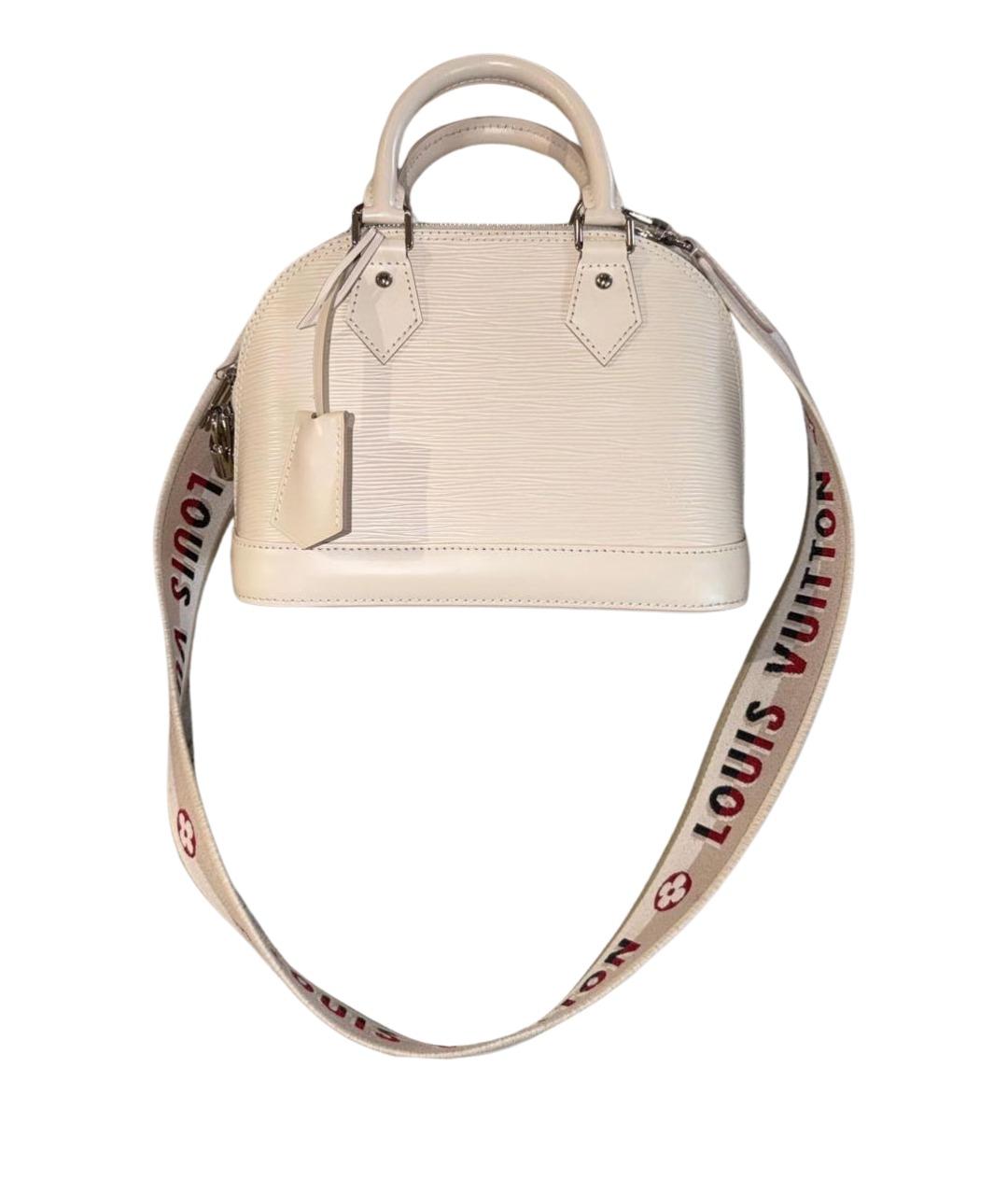 LOUIS VUITTON Белая кожаная сумка через плечо, фото 1