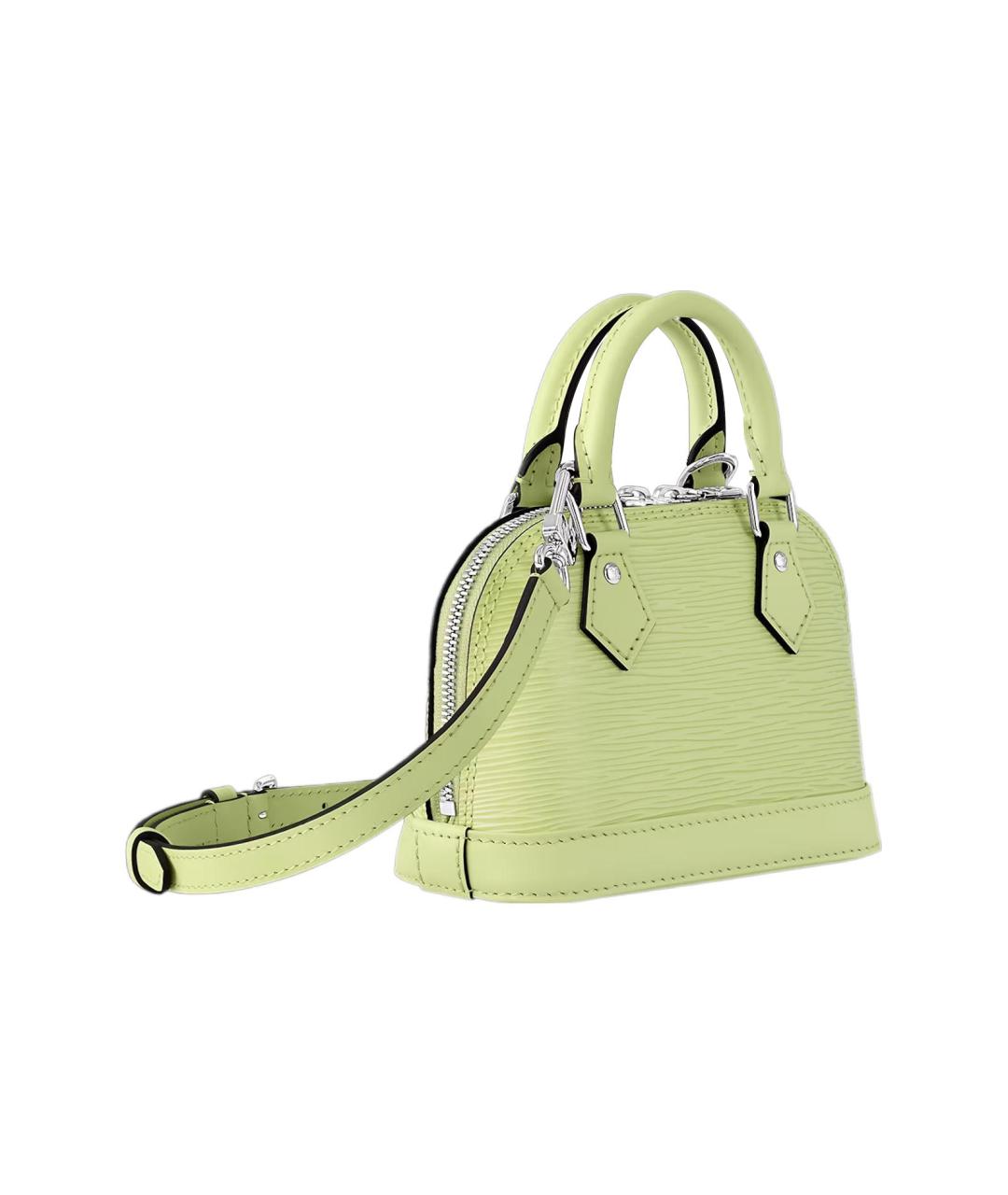 LOUIS VUITTON Салатовая кожаная сумка через плечо, фото 2