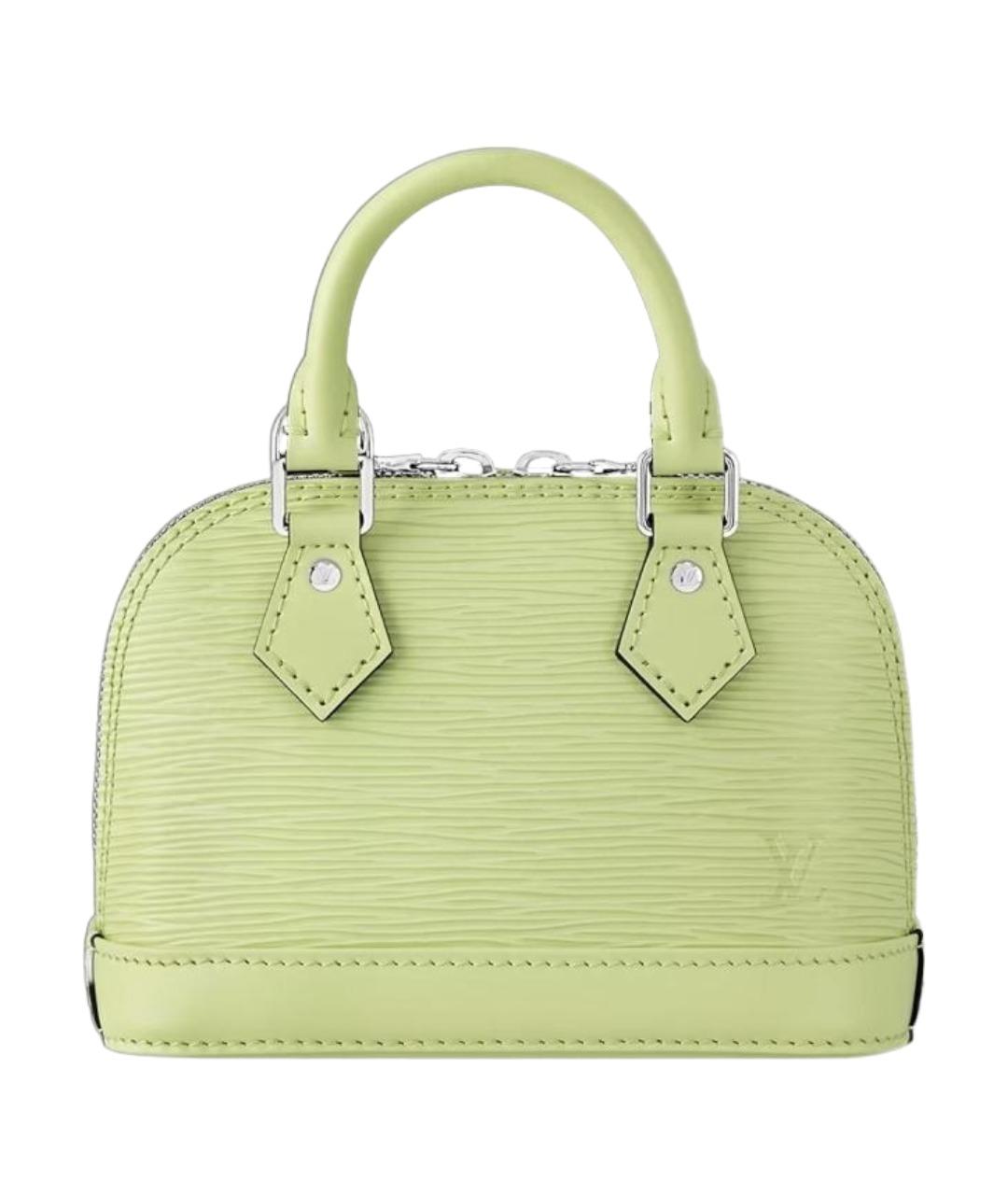 LOUIS VUITTON Салатовая кожаная сумка через плечо, фото 1