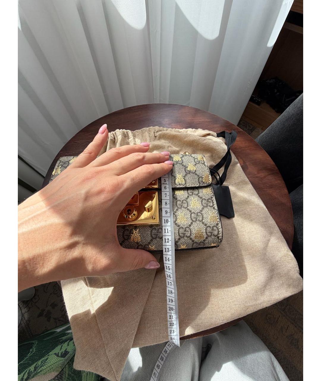 GUCCI Золотая сумка через плечо, фото 6