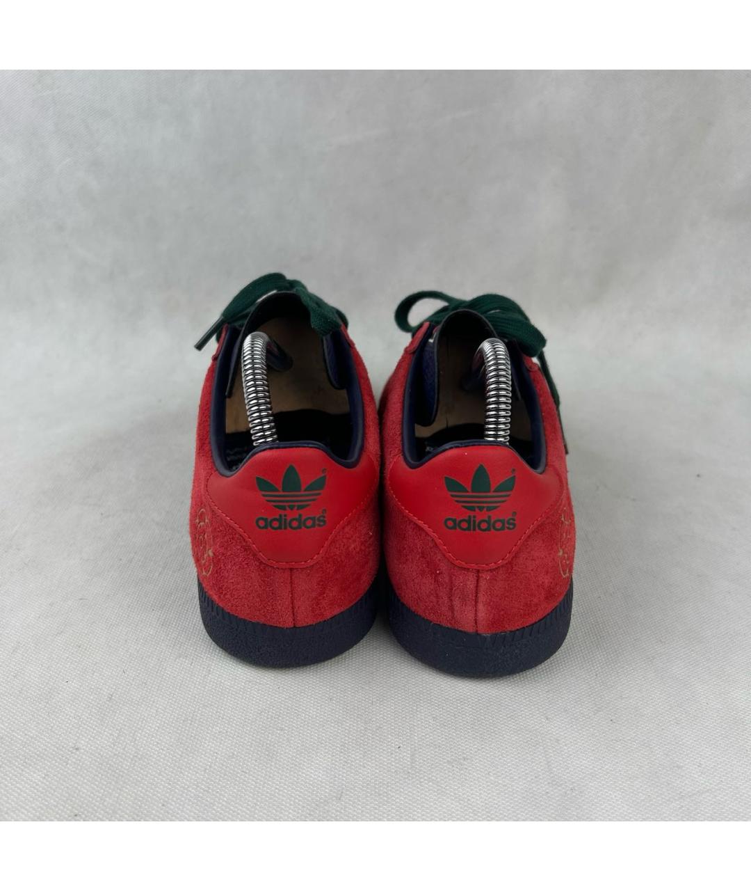 ADIDAS Красные замшевые низкие кроссовки / кеды, фото 3