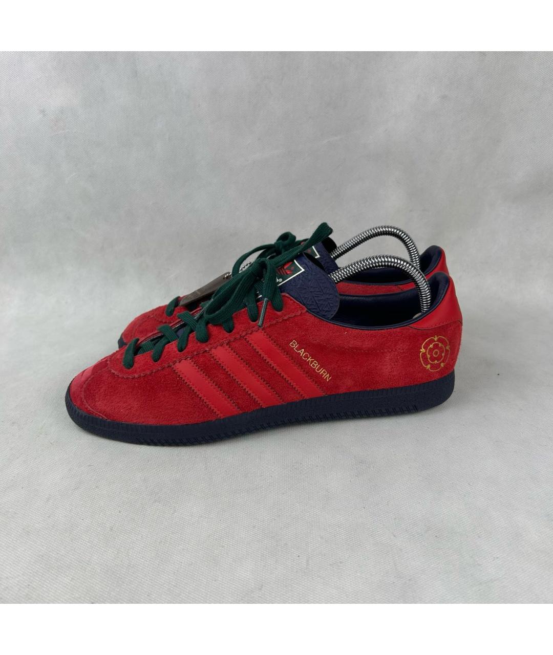 ADIDAS Красные замшевые низкие кроссовки / кеды, фото 6