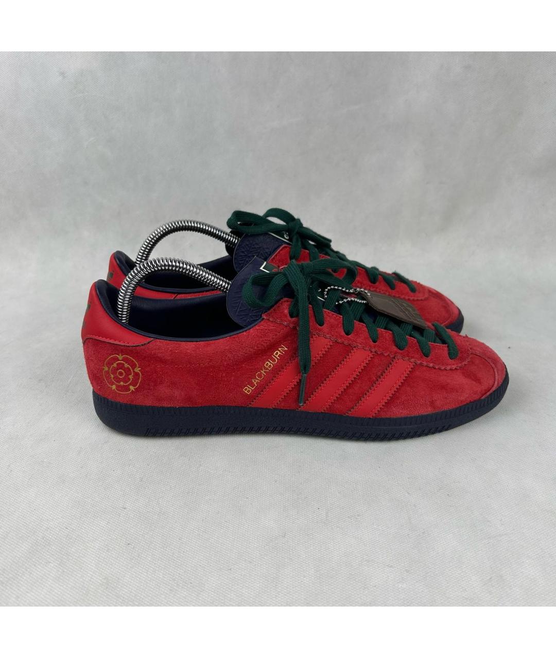 ADIDAS Красные замшевые низкие кроссовки / кеды, фото 9
