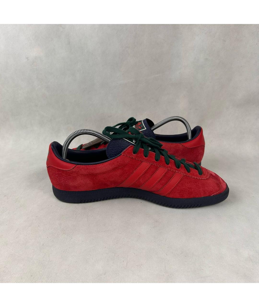 ADIDAS Красные замшевые низкие кроссовки / кеды, фото 5