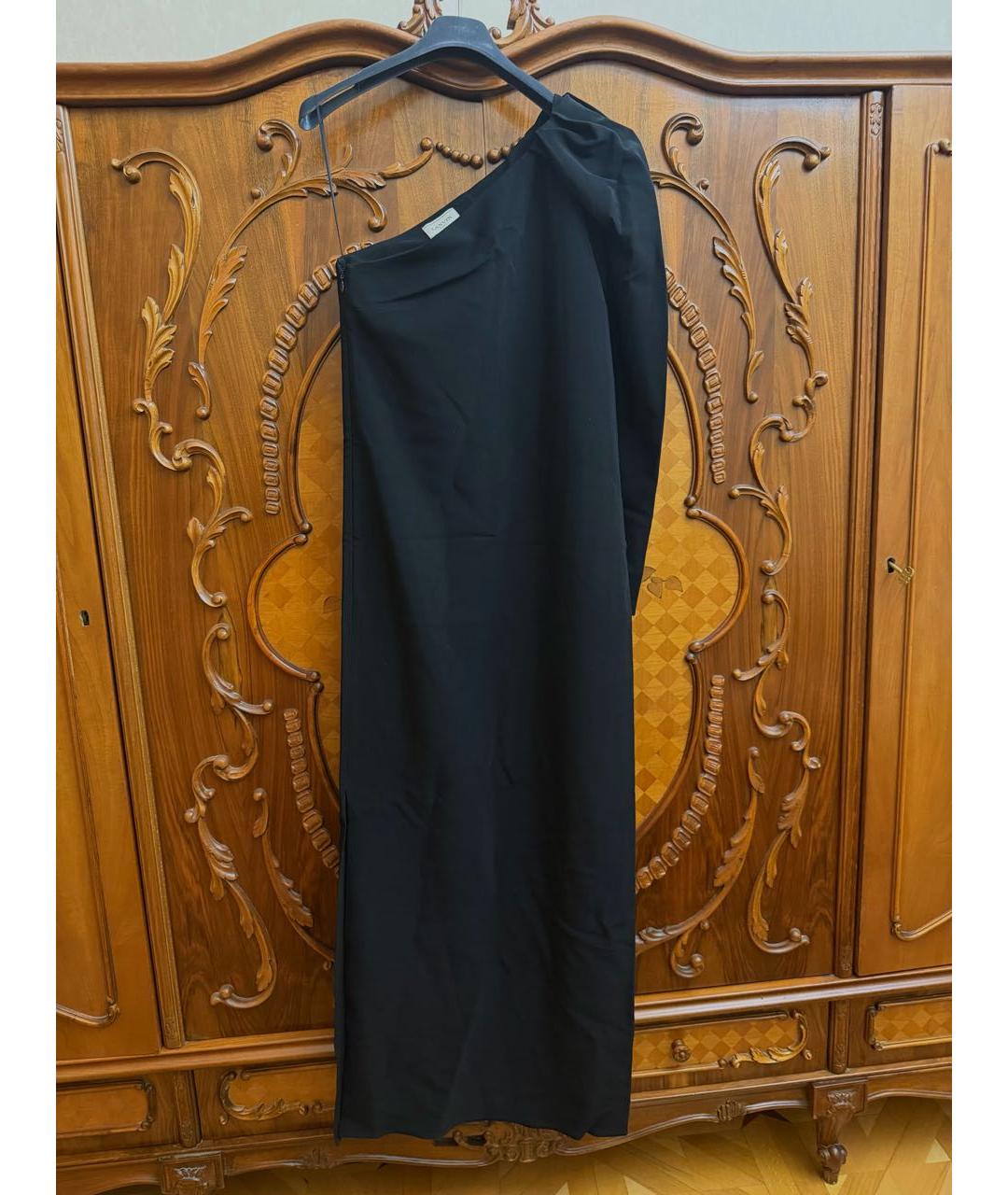 LANVIN Черное вискозное вечернее платье, фото 4