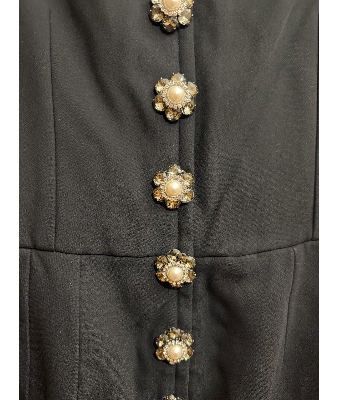 DOLCE&GABBANA Черное вискозное вечернее платье, фото 4