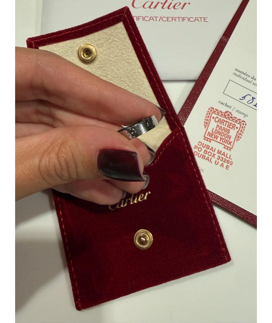 CARTIER Серебряное кольцо из белого золота, фото 2