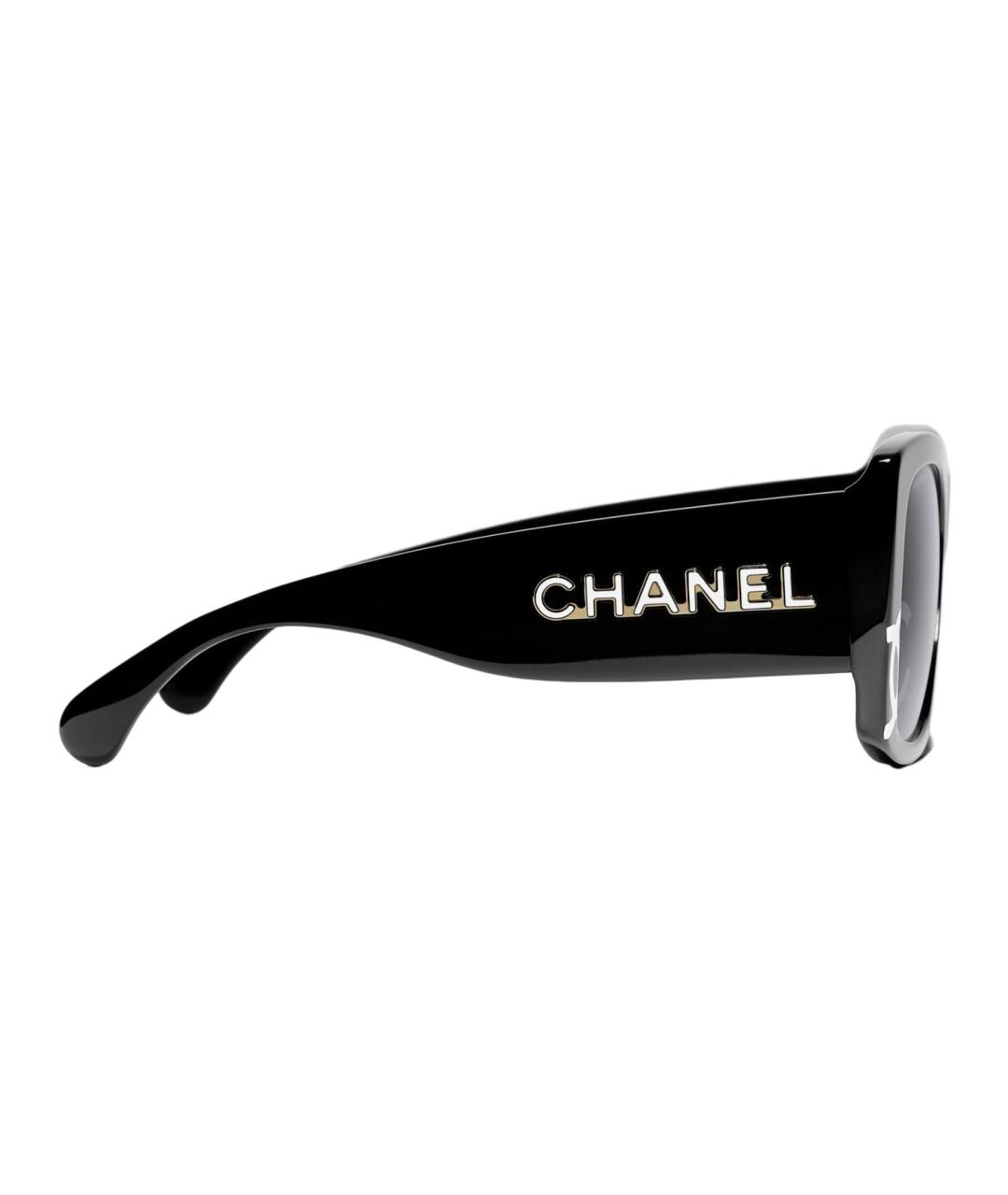 CHANEL Серые пластиковые солнцезащитные очки, фото 4