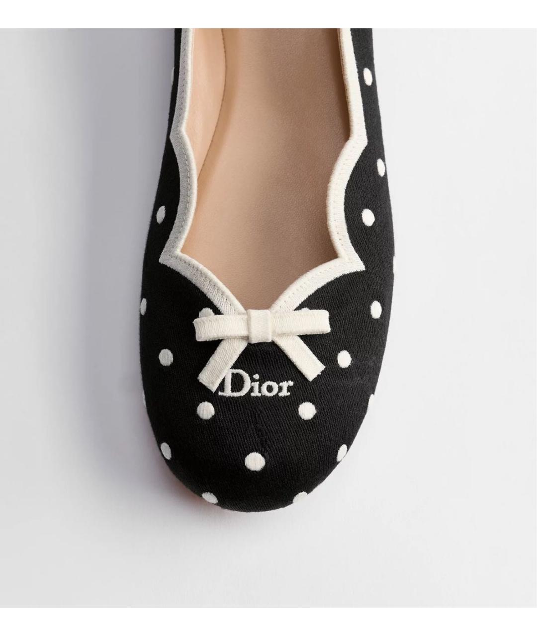 CHRISTIAN DIOR Черные балетки, фото 5