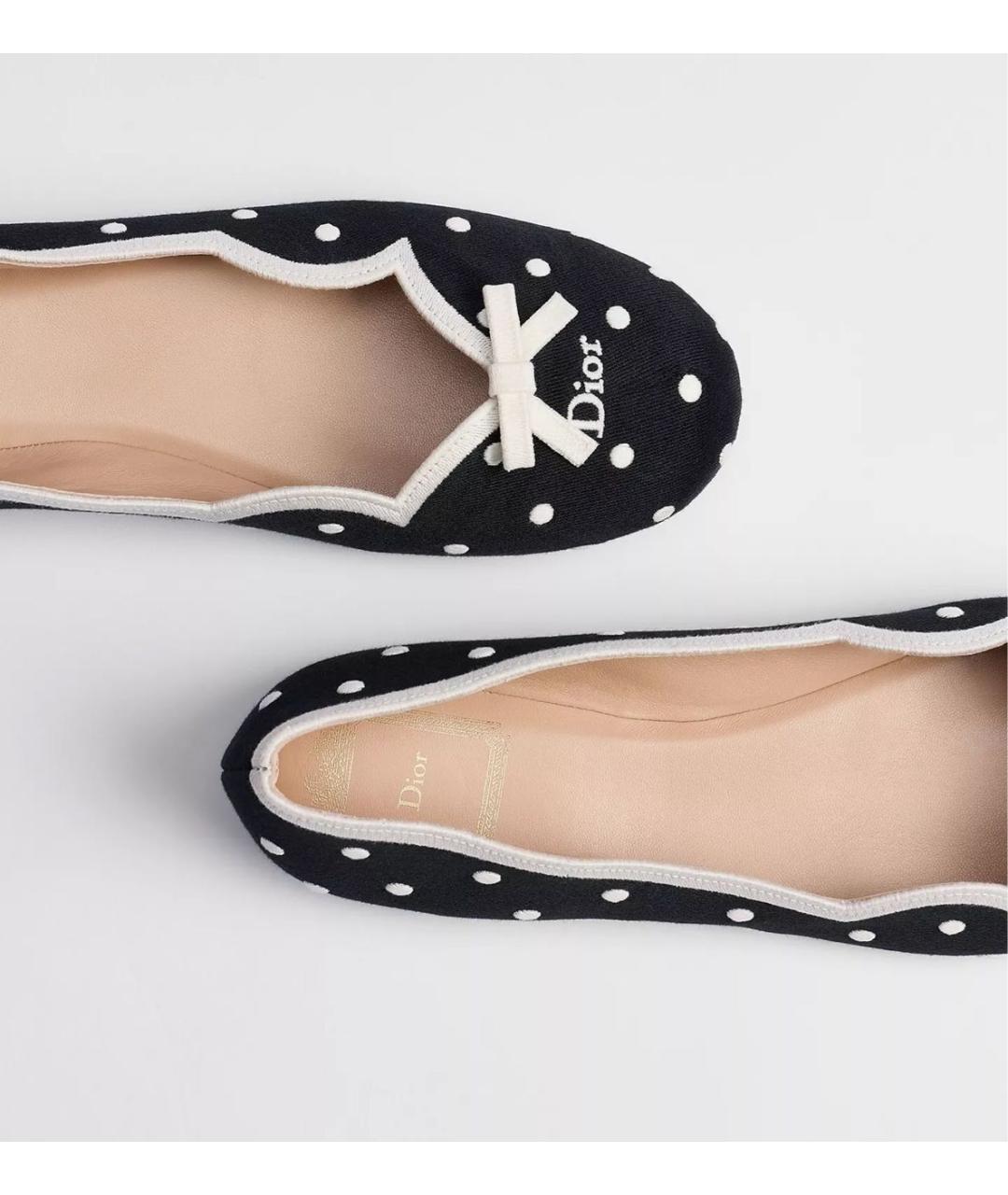 CHRISTIAN DIOR Черные балетки, фото 6
