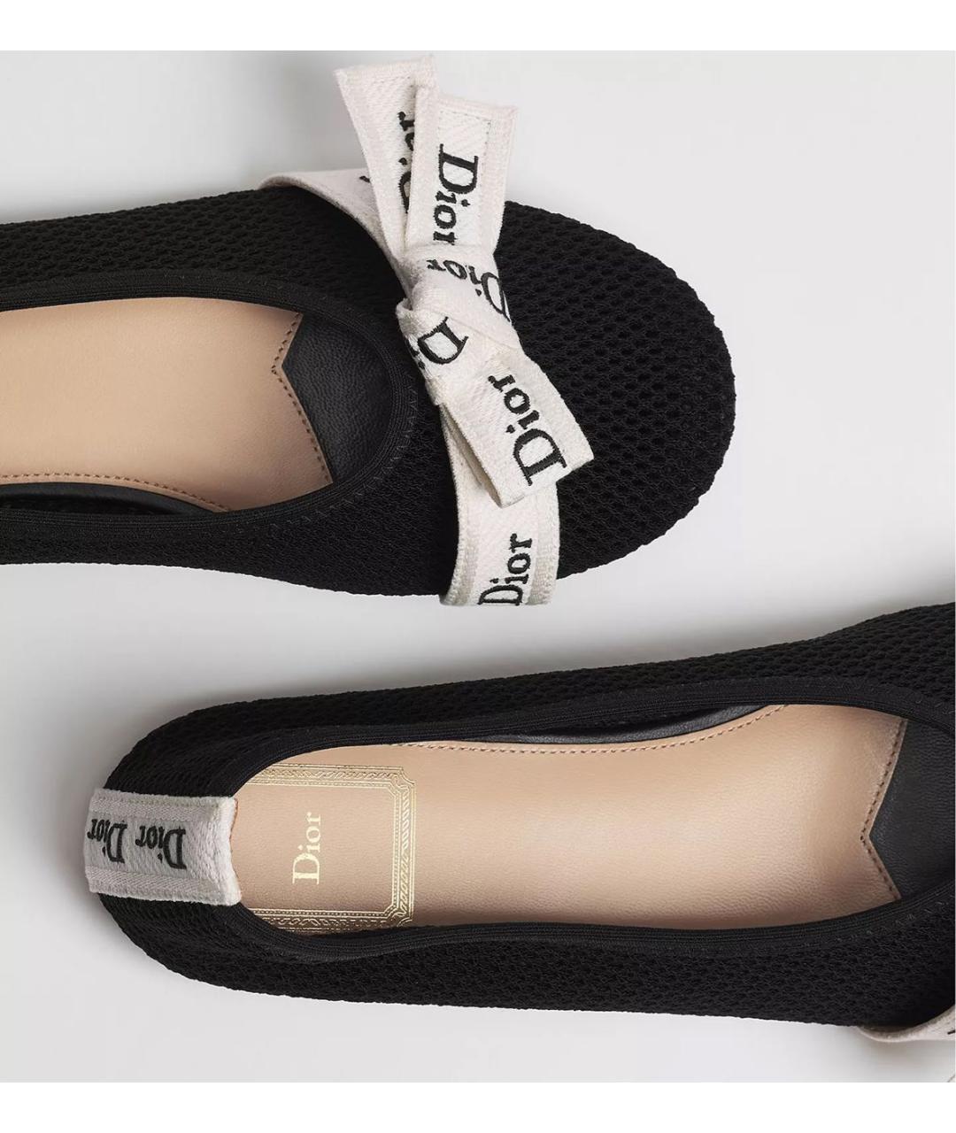 CHRISTIAN DIOR Черные балетки, фото 5