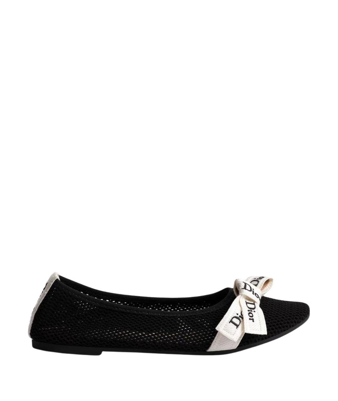 CHRISTIAN DIOR Черные балетки, фото 1
