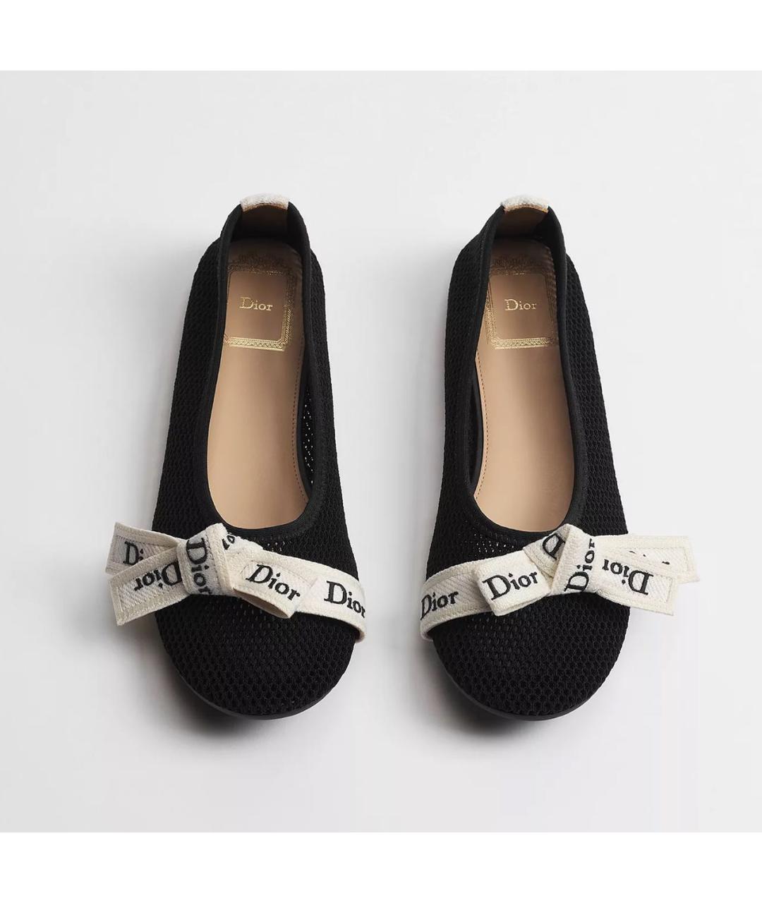 CHRISTIAN DIOR Черные балетки, фото 4