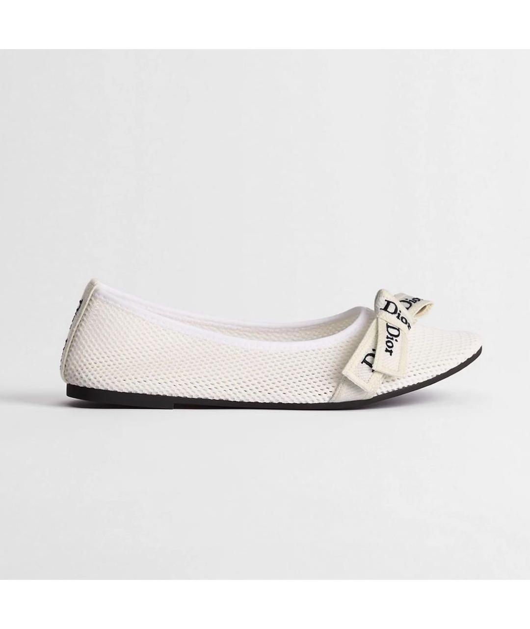 CHRISTIAN DIOR Белые балетки, фото 6