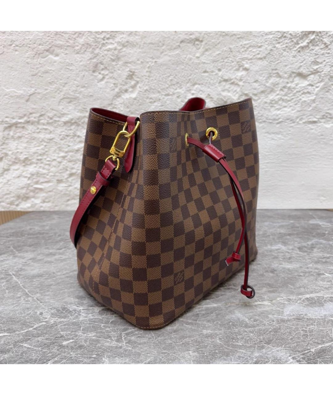 LOUIS VUITTON Коричневая сумка через плечо из канвы, фото 3