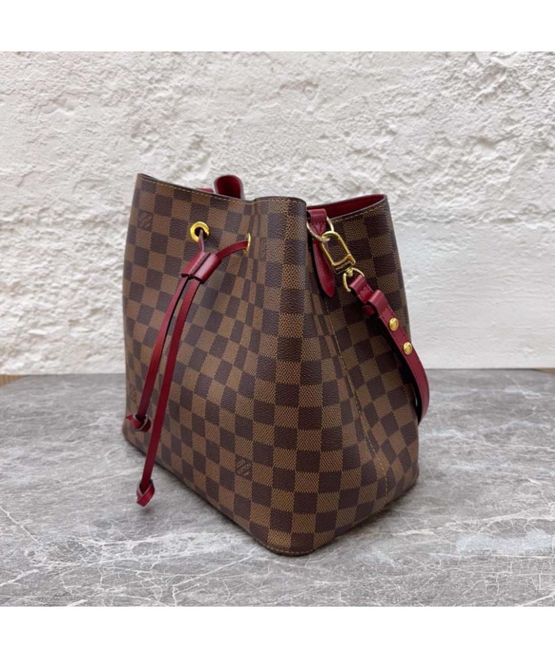 LOUIS VUITTON Коричневая сумка через плечо из канвы, фото 4