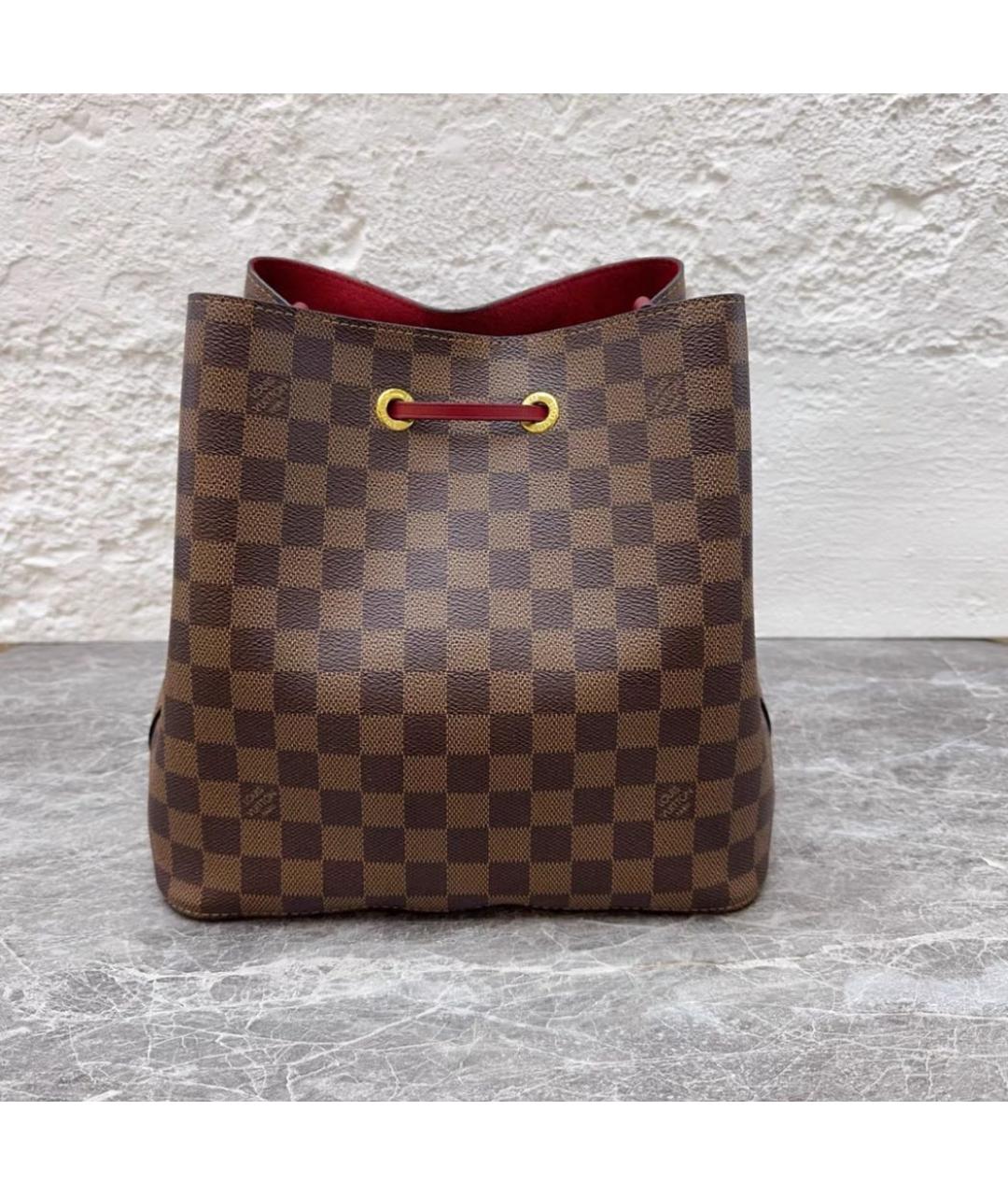 LOUIS VUITTON Коричневая сумка через плечо из канвы, фото 5