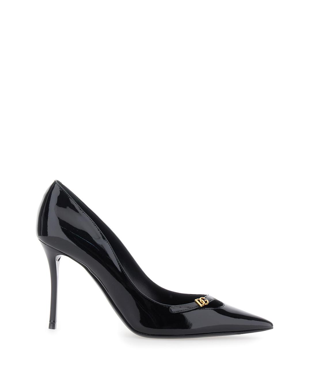 DOLCE&GABBANA Черные туфли из лакированной кожи, фото 1