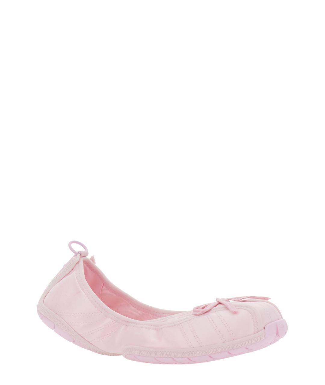 BALENCIAGA Розовые текстильные балетки, фото 2