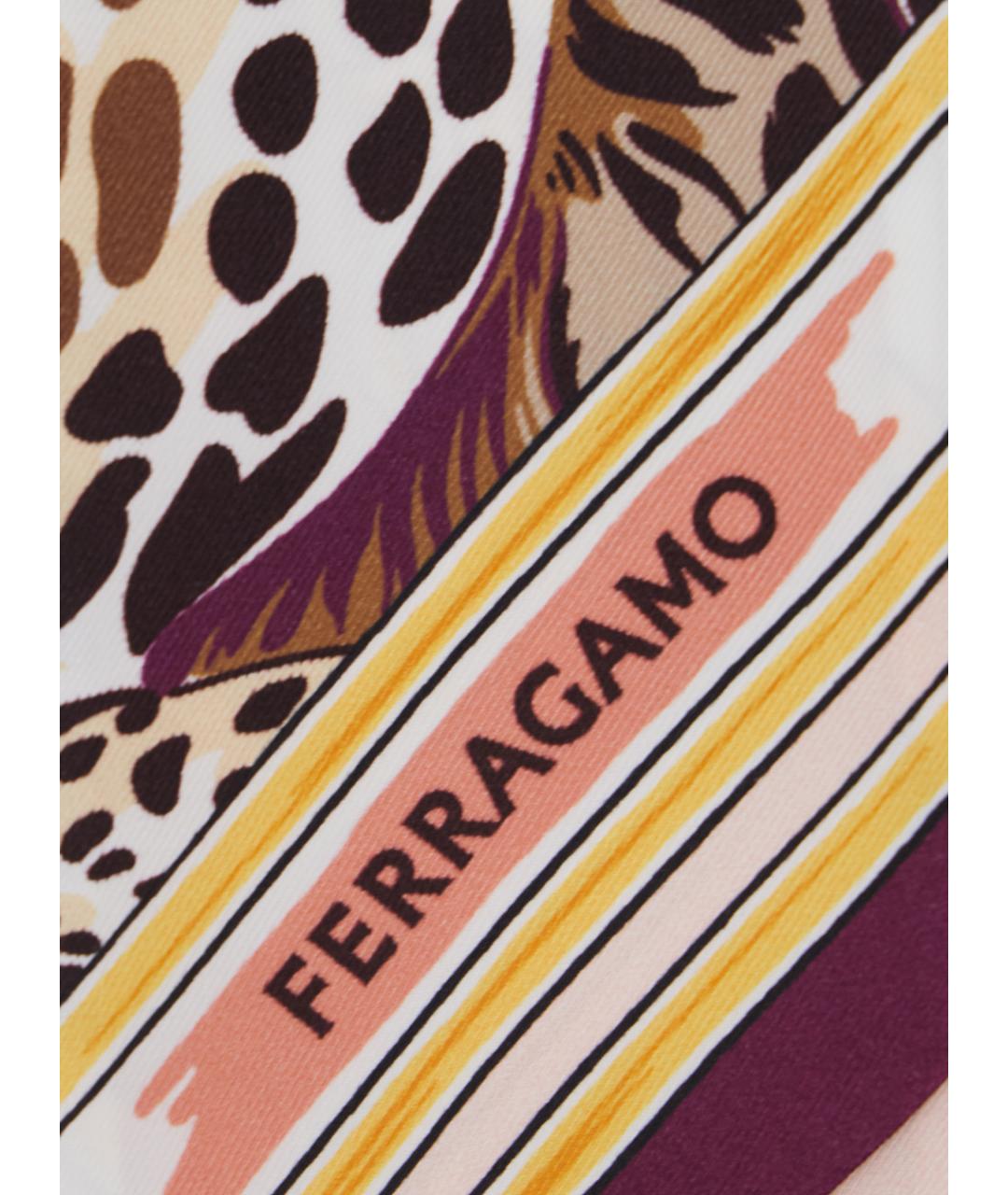 FERRAGAMO Мульти шелковый шарф, фото 3