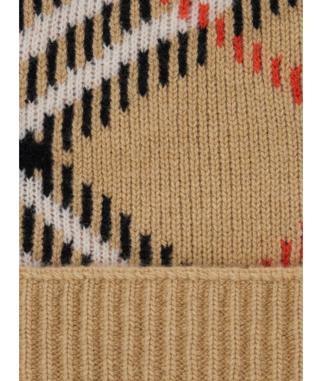 BURBERRY Бежевая шерстяная шапка, фото 3