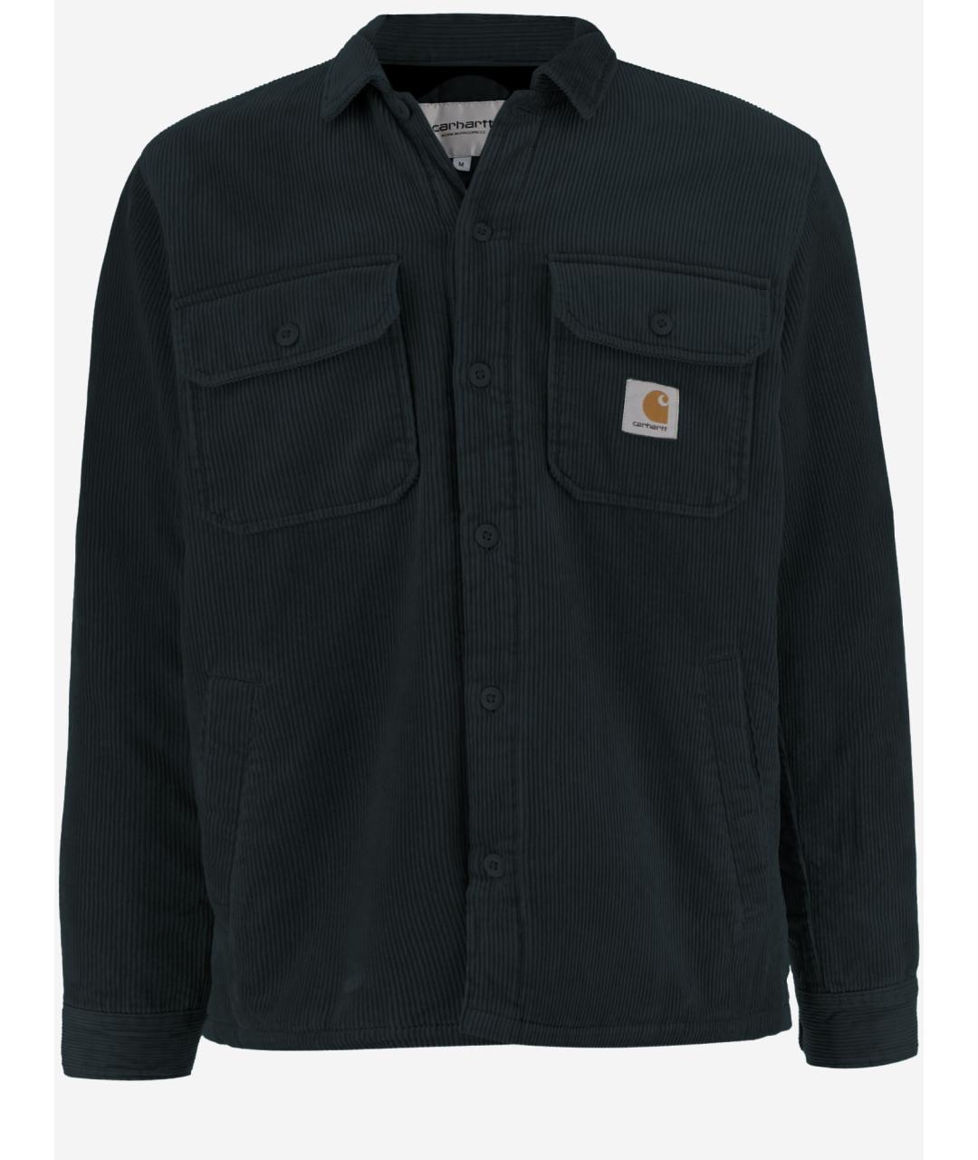 CARHARTT WIP Темно-синяя хлопковая кэжуал рубашка, фото 4