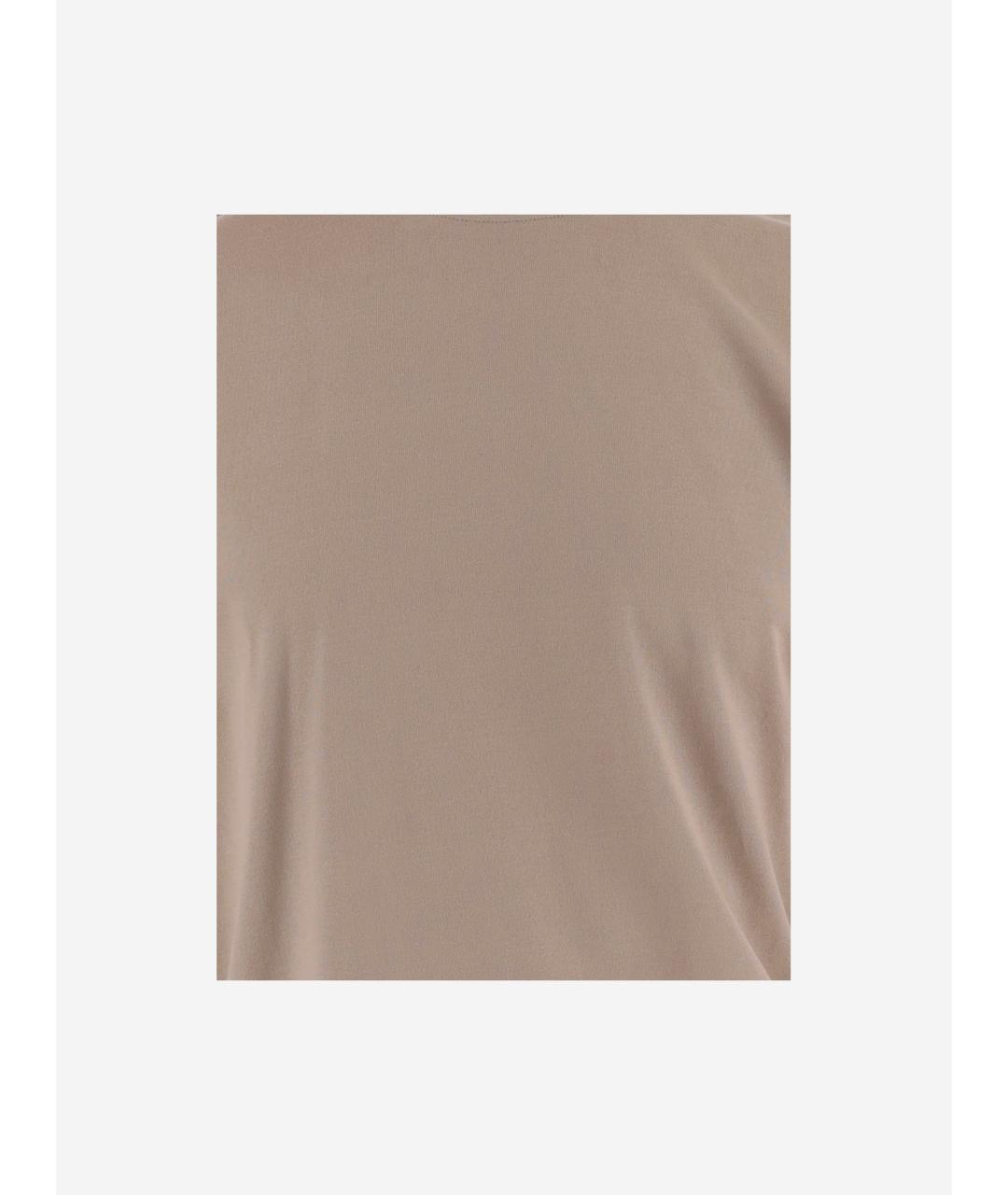 JACQUEMUS Бежевая хлопковая футболка, фото 3