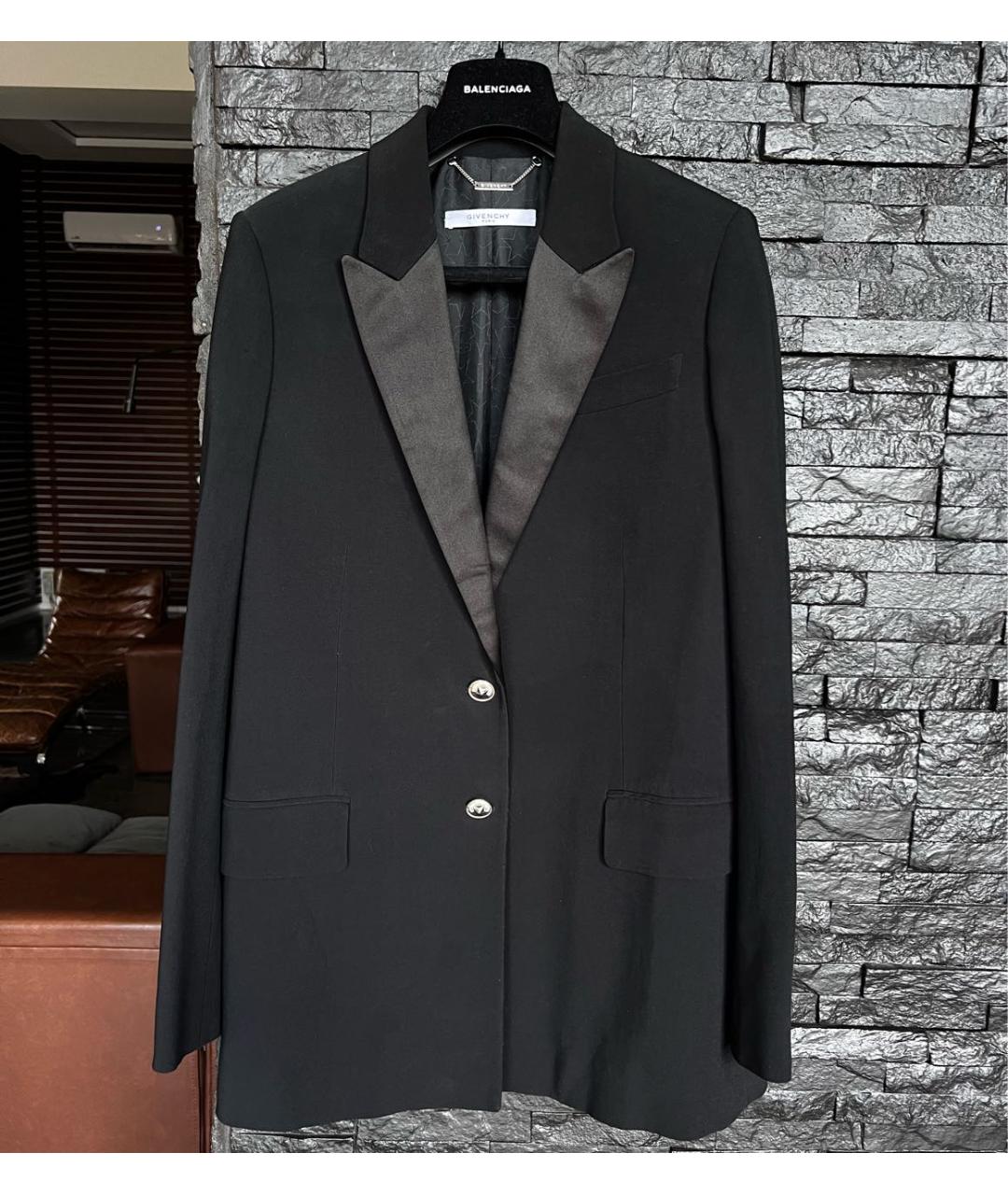 GIVENCHY Черный вискозный жакет/пиджак, фото 5