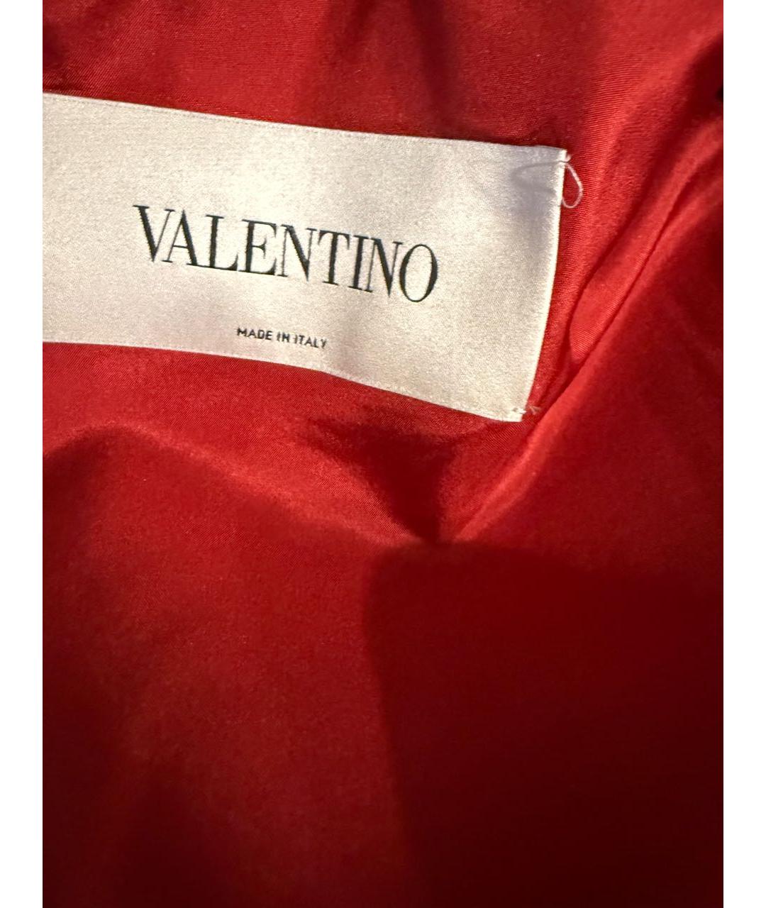 VALENTINO Бордовое шерстяное повседневное платье, фото 3