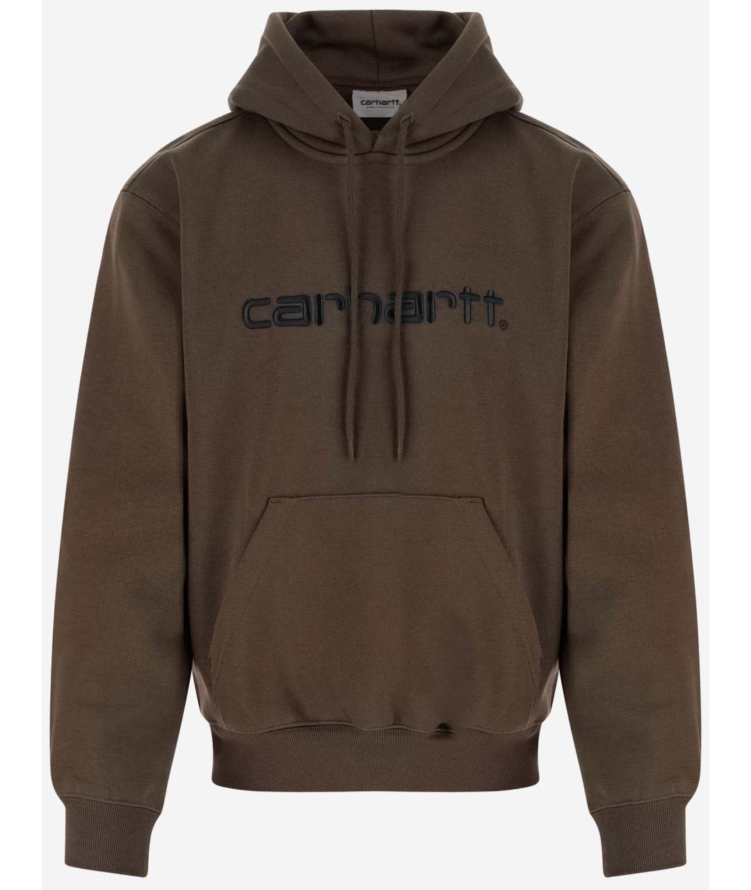 CARHARTT WIP Коричневый хлопковый джемпер / свитер, фото 4