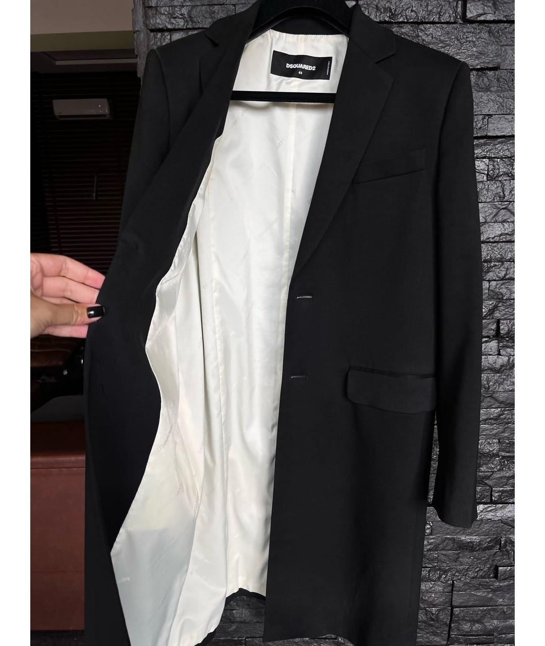 DSQUARED2 Черный вискозный жакет/пиджак, фото 2